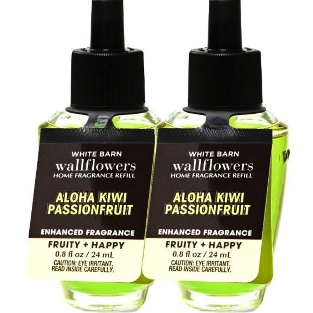 Bath and Body Works ALOHA KIWI PASSIONFRUIT Wallflower Home Fragrance Refill X2